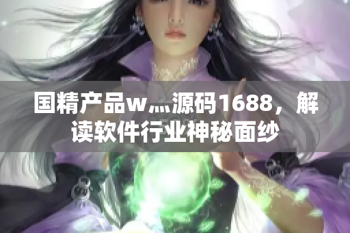 国精产品w灬源码1688，解读软件行业神秘面纱