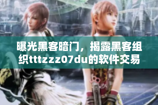 曝光黑客暗门，揭露黑客组织tttzzz07du的软件交易风云