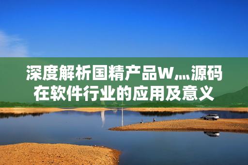 深度解析国精产品W灬源码在软件行业的应用及意义