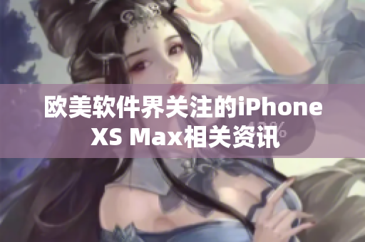 欧美软件界关注的iPhone XS Max相关资讯
