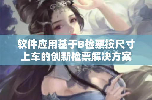 软件应用基于B检票按尺寸上车的创新检票解决方案