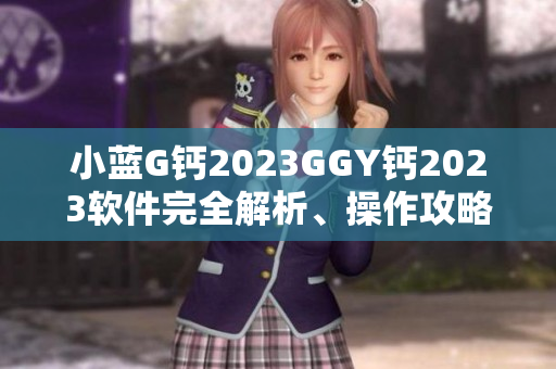 小蓝G钙2023GGY钙2023软件完全解析、操作攻略