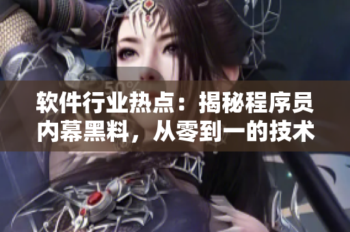 软件行业热点：揭秘程序员内幕黑料，从零到一的技术进阶故事精彩解读