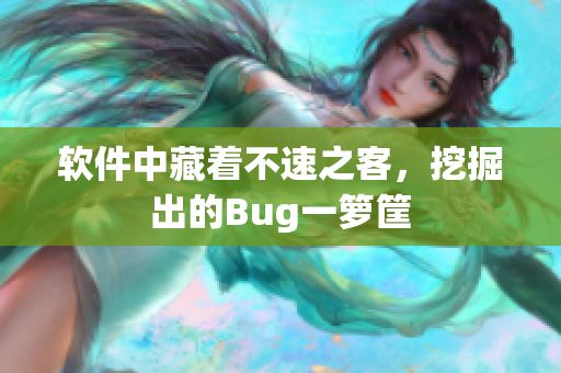 软件中藏着不速之客，挖掘出的Bug一箩筐