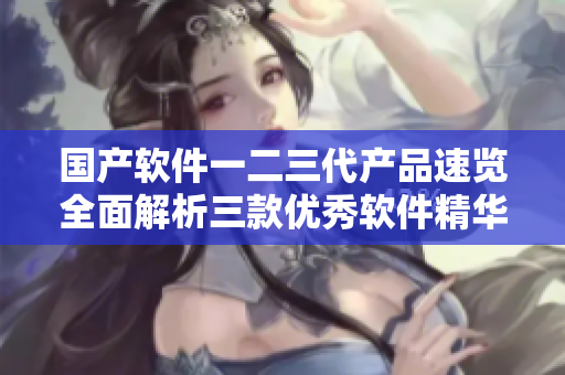 国产软件一二三代产品速览全面解析三款优秀软件精华