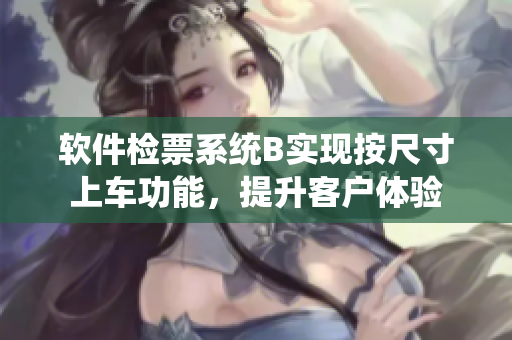 软件检票系统B实现按尺寸上车功能，提升客户体验