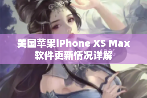 美国苹果iPhone XS Max软件更新情况详解