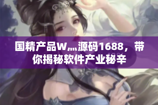 国精产品W灬源码1688，带你揭秘软件产业秘辛