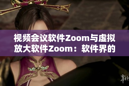 视频会议软件Zoom与虚拟放大软件Zoom：软件界的Zoom现在!
