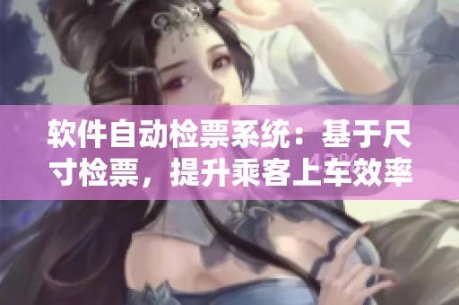 软件自动检票系统：基于尺寸检票，提升乘客上车效率