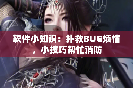 软件小知识：扑救BUG烦恼，小技巧帮忙消防