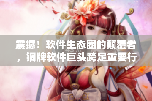震撼！软件生态圈的颠覆者，铜牌软件巨头跨足重要行业！