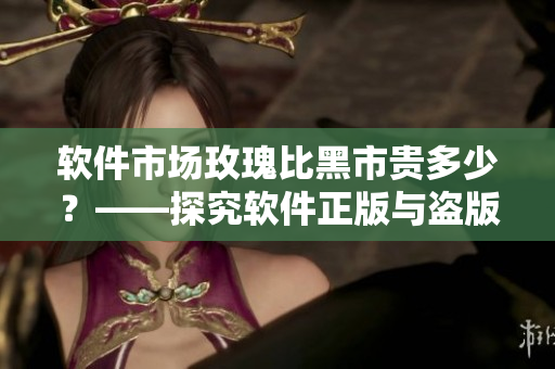 软件市场玫瑰比黑市贵多少？——探究软件正版与盗版价值差异