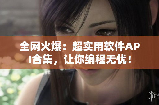 全网火爆：超实用软件API合集，让你编程无忧！