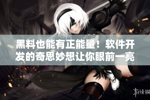 黑料也能有正能量！软件开发的奇思妙想让你眼前一亮