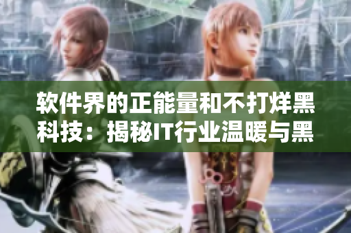 软件界的正能量和不打烊黑科技：揭秘IT行业温暖与黑暗面