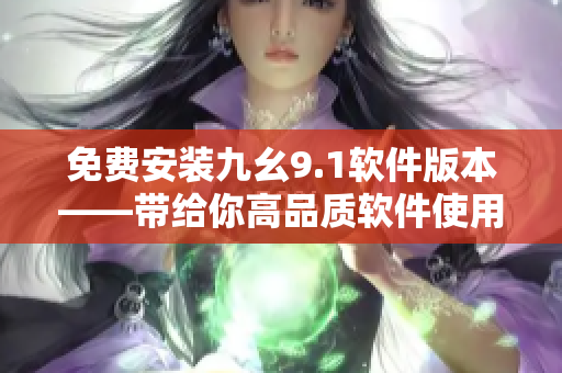 免费安装九幺9.1软件版本——带给你高品质软件使用体验！