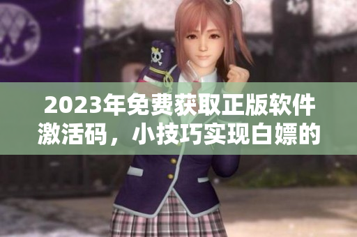 2023年免费获取正版软件激活码，小技巧实现白嫖的完全指南！