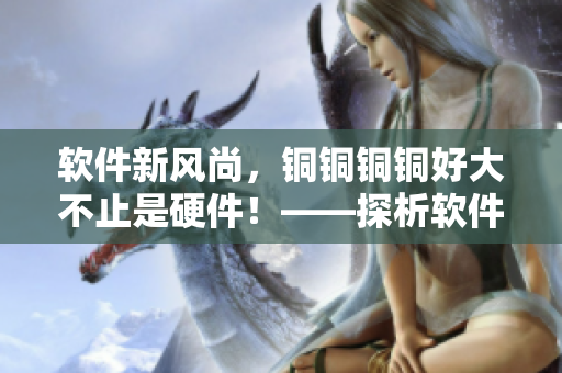 软件新风尚，铜铜铜铜好大不止是硬件！——探析软件性能与质量的关系