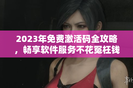 2023年免费激活码全攻略，畅享软件服务不花冤枉钱