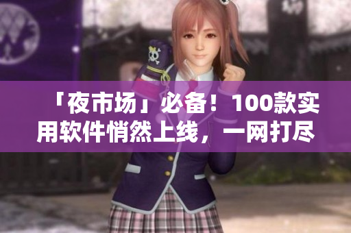 「夜市场」必备！100款实用软件悄然上线，一网打尽你的需求！