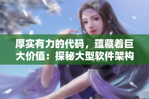 厚实有力的代码，蕴藏着巨大价值：探秘大型软件架构设计！