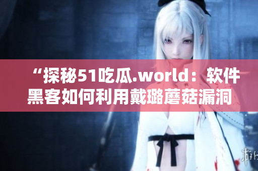 “探秘51吃瓜.world：软件黑客如何利用戴璐蘑菇漏洞入侵？”