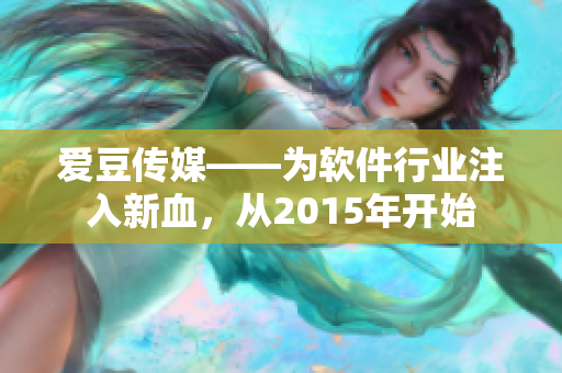 爱豆传媒——为软件行业注入新血，从2015年开始