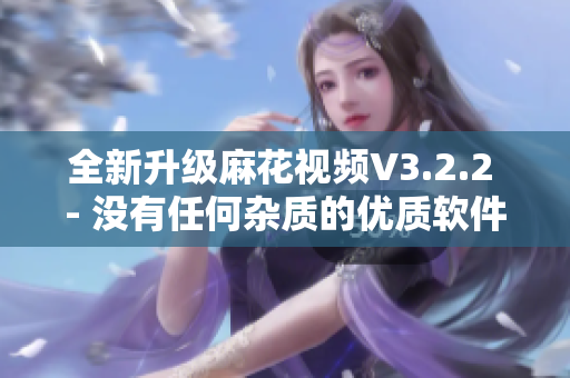 全新升级麻花视频V3.2.2 - 没有任何杂质的优质软件