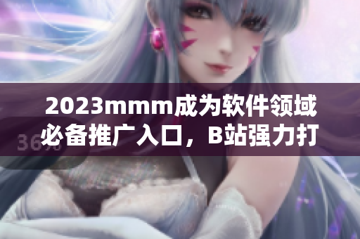 2023mmm成为软件领域必备推广入口，B站强力打造！
