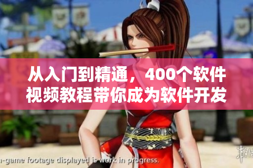 从入门到精通，400个软件视频教程带你成为软件开发专家