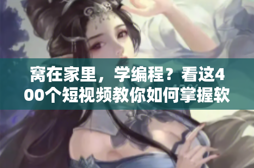 窝在家里，学编程？看这400个短视频教你如何掌握软件编写技巧