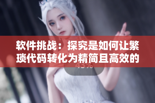 软件挑战：探究是如何让繁琐代码转化为精简且高效的程序