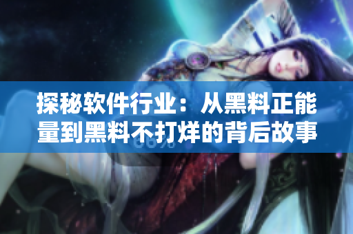 探秘软件行业：从黑料正能量到黑料不打烊的背后故事