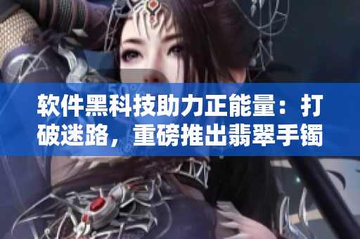 软件黑科技助力正能量：打破迷路，重磅推出翡翠手镯智能助手