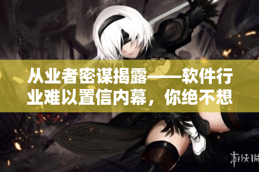 从业者密谋揭露——软件行业难以置信内幕，你绝不想错过！