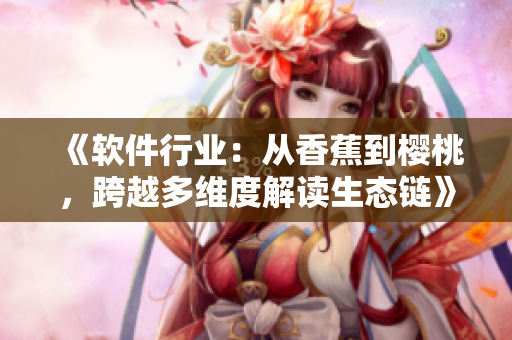 《软件行业：从香蕉到樱桃，跨越多维度解读生态链》