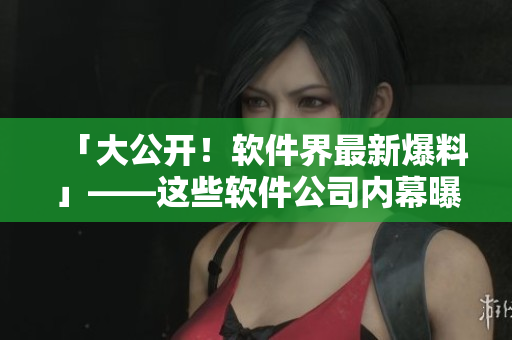 「大公开！软件界最新爆料」——这些软件公司内幕曝光，不容错过！