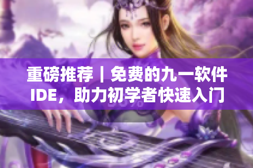 重磅推荐｜免费的九一软件IDE，助力初学者快速入门编程！