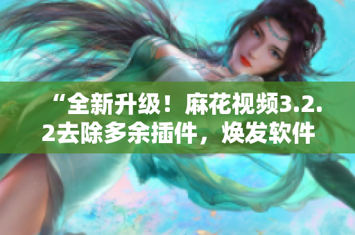 “全新升级！麻花视频3.2.2去除多余插件，焕发软件纯粹力”