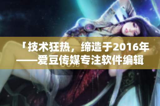 「技术狂热，缔造于2016年——爱豆传媒专注软件编辑」