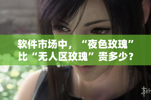软件市场中，“夜色玫瑰”比“无人区玫瑰”贵多少？