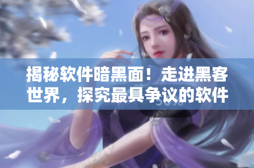 揭秘软件暗黑面！走进黑客世界，探究最具争议的软件黑科技，一探究竟