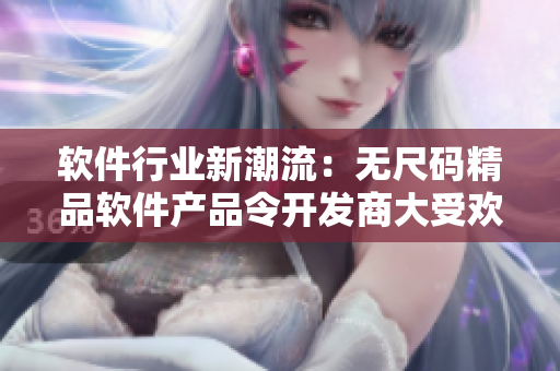 软件行业新潮流：无尺码精品软件产品令开发商大受欢迎