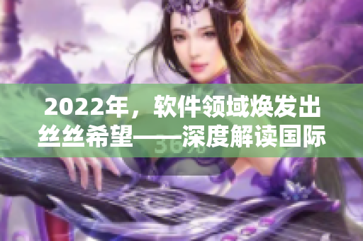 2022年，软件领域焕发出丝丝希望——深度解读国际抖抈