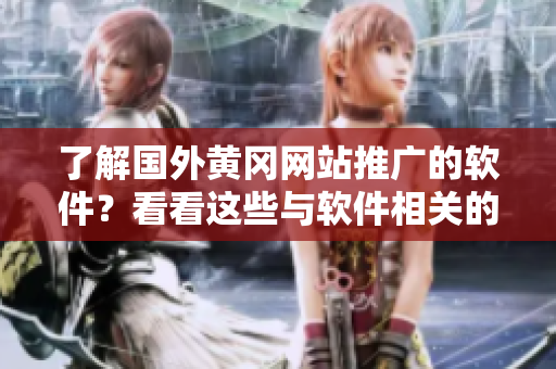 了解国外黄冈网站推广的软件？看看这些与软件相关的文章！