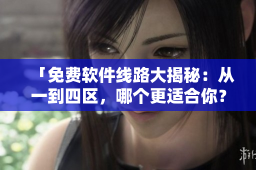 「免费软件线路大揭秘：从一到四区，哪个更适合你？」