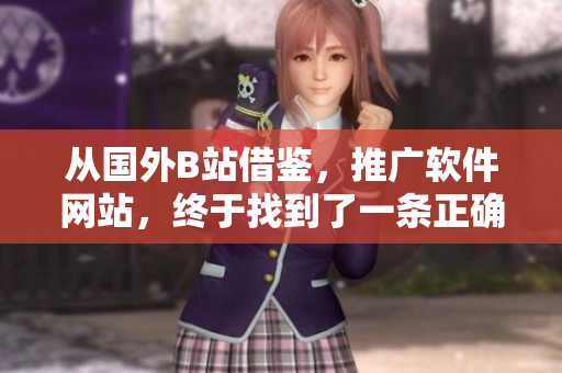 从国外B站借鉴，推广软件网站，终于找到了一条正确路径！