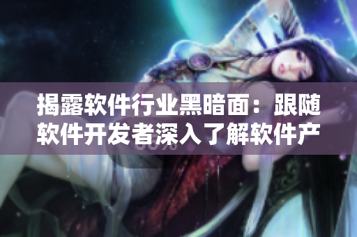 揭露软件行业黑暗面：跟随软件开发者深入了解软件产业链