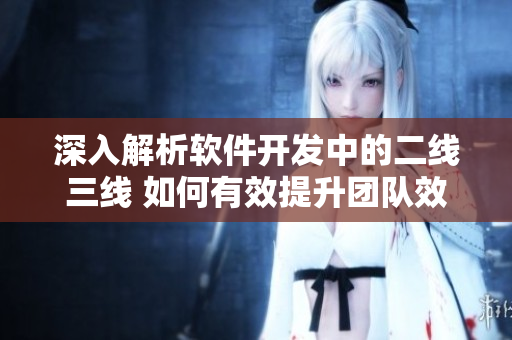 深入解析软件开发中的二线三线 如何有效提升团队效率？